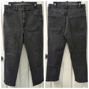 Express Slim Super High Rise Denim Perfect Jeans in Washed Black Size 10R